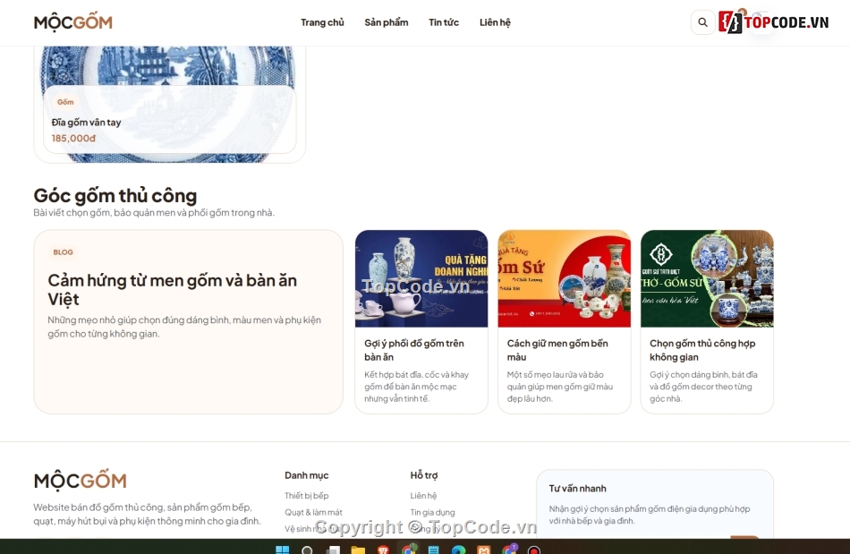 website bán đồ thủ công,đồ án website,bán website
